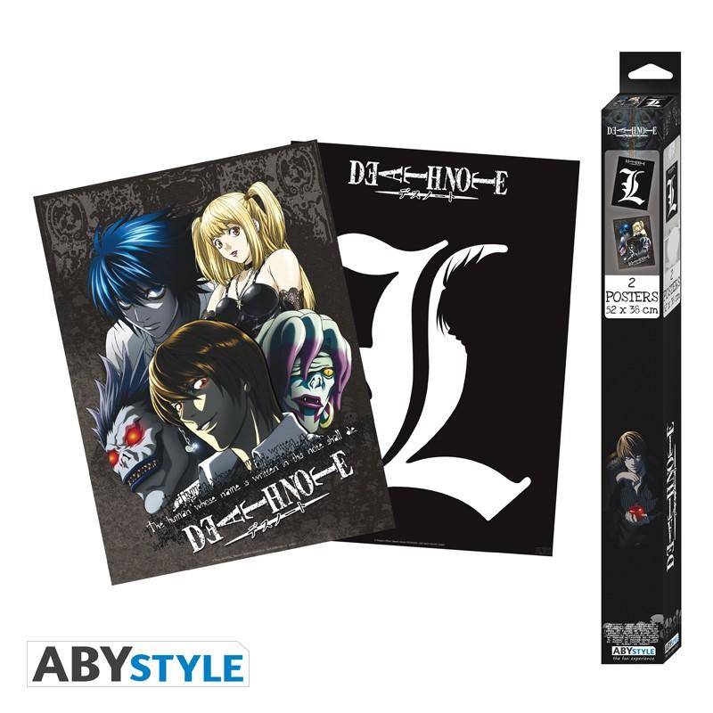 Death Note - Poster Doppelpack - L & Gruppe (52x38)