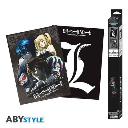 Death Note - Poster Doppelpack - L & Gruppe (52x38)