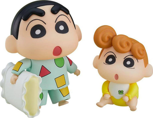 Shin Chan - Minifigur Shinnosuke Nohara & Himawari im Schlafanzug - 8 cm