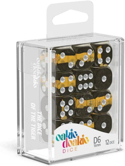 Oakie Doakie Dice - W6 Würfel Set Bernstein Enclave - 16 mm