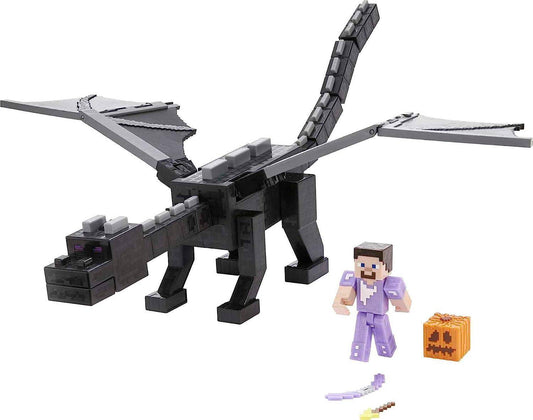 Minecraft - Enderdrache mit Steve Figur - 55 cm