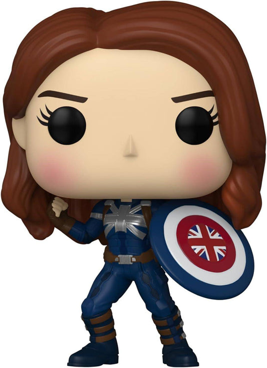 Marvel - POP! Vinyl Wackelkopf Figur Captain Carter (Stealth Anzug) 9 cm - 968
