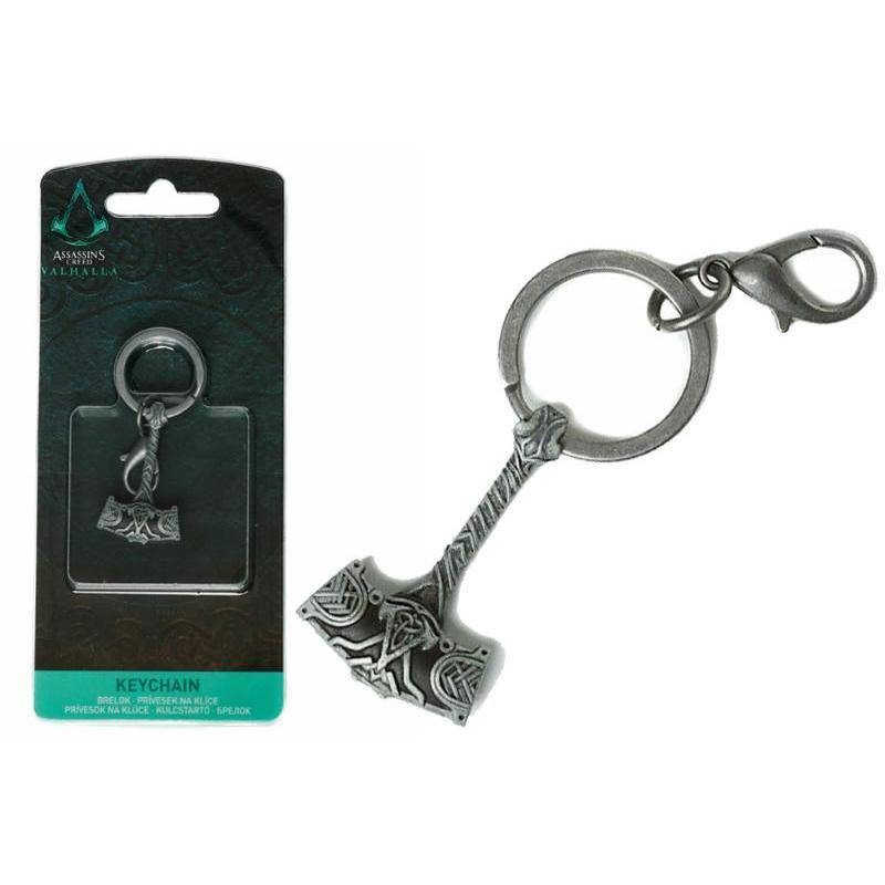 Assassin's Creed Valhalla - Metall Schlüsselanhänger Thors Hammer