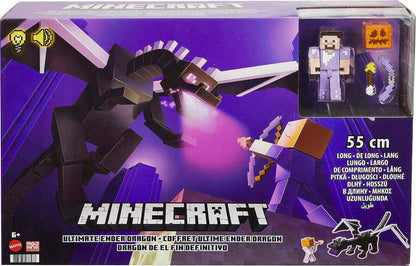 Minecraft - Enderdrache mit Steve Figur - 55 cm