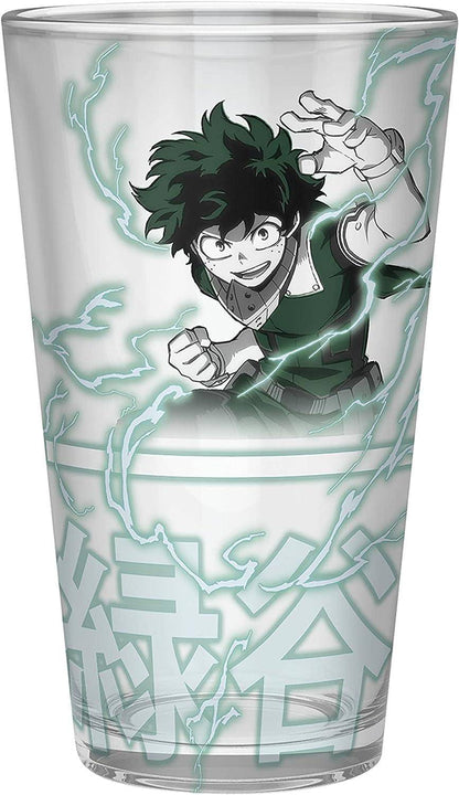 My Hero Academia - Geschenkset Deku - Glas, Anstecker & Notizbuch