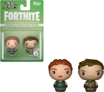Fortnite - Pint Size Heroes Minifiguren Set Pathfinder & Highrise Assault Trooper - 6 cm