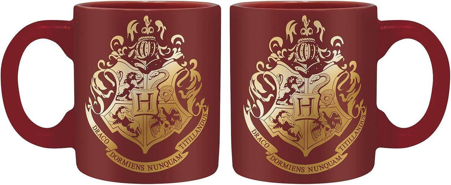 Harry Potter - Geschenkset Glas, Schlüsselanhänger & Tasse Hogwarts
