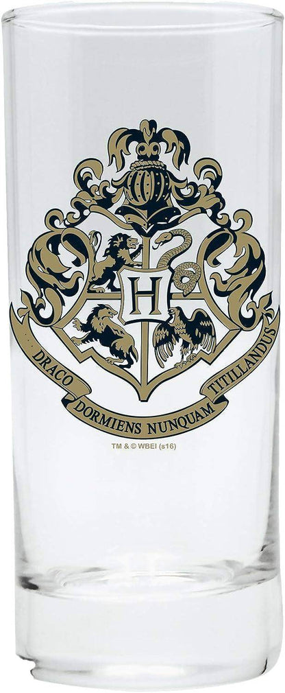 Harry Potter - Geschenkset Glas, Schlüsselanhänger & Tasse Hogwarts