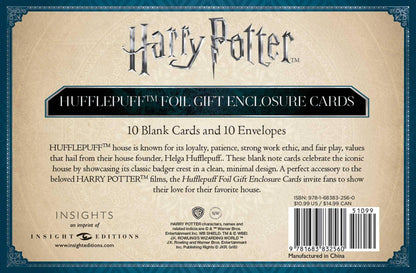 Harry Potter - Grußkarten Set Hufflepuff - 8,9 x 5,6 cm
