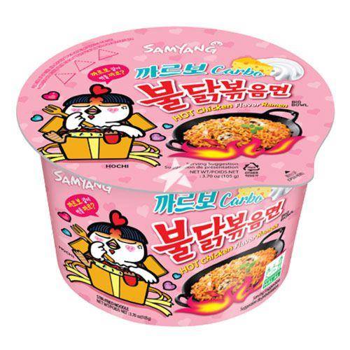 SamYang Carbo Instant Nudeln Super Hot Chicken - Ramen - Big Bowl, 105g
