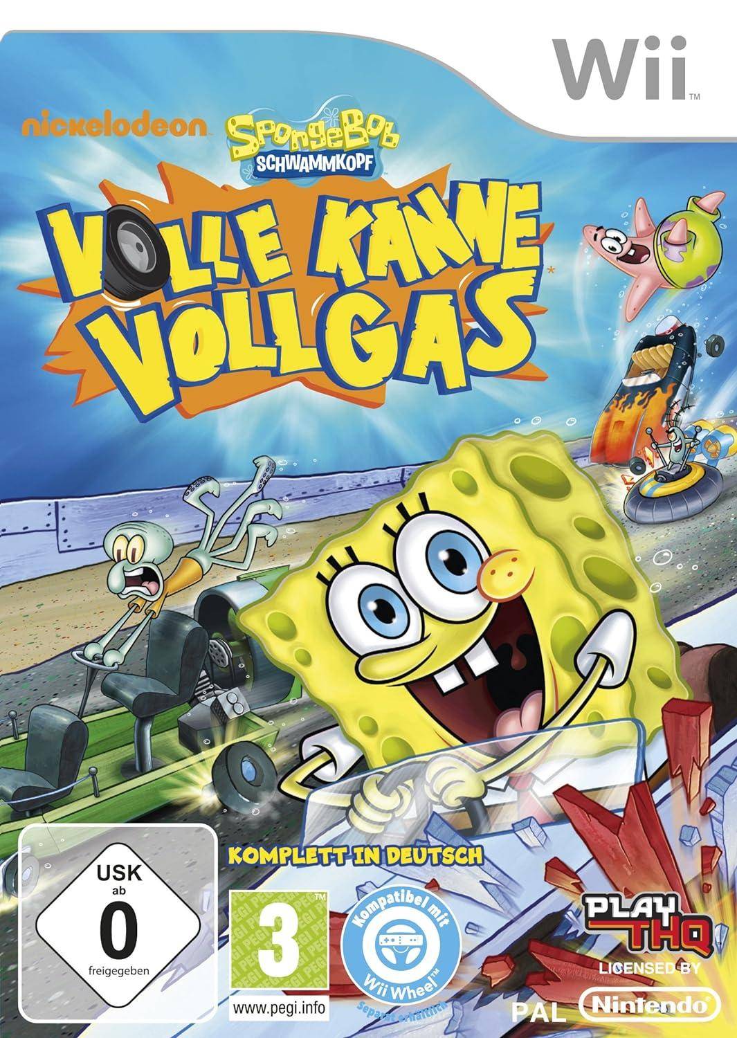 Wii - Spongebob Schwammkopf Volle Kanne Vollgas (Gebraucht)