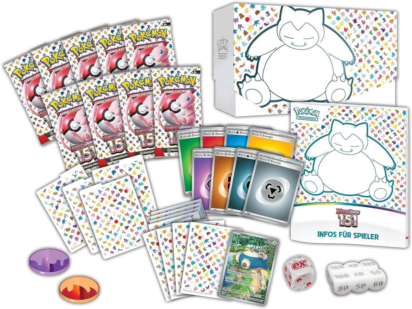 Pokemon TCG Karmesin & Purpur 151 Top Trainer Box DE