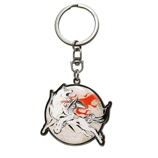 Okami - Metall Schlüsselanhänger Amaterasu