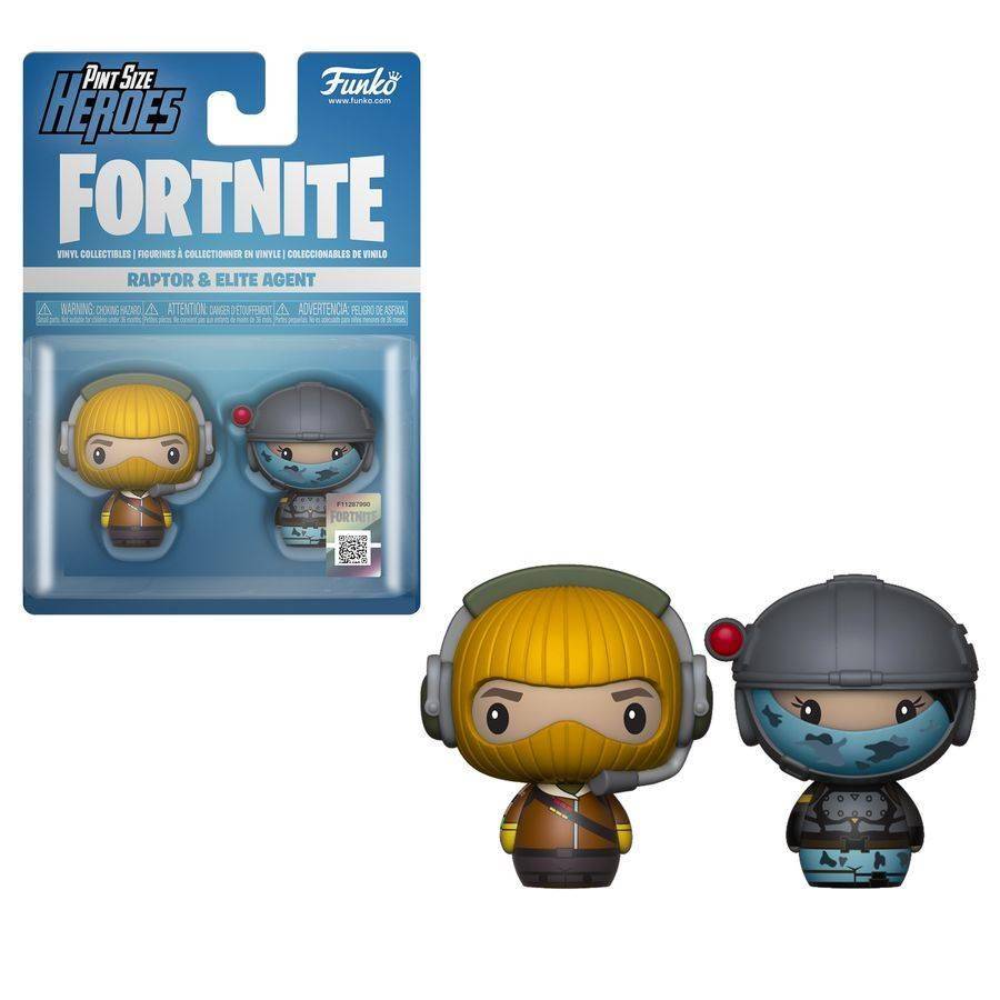 Fortnite - Pint Size Heroes Minifiguren Set Raptor & Elite Agent - 6 cm