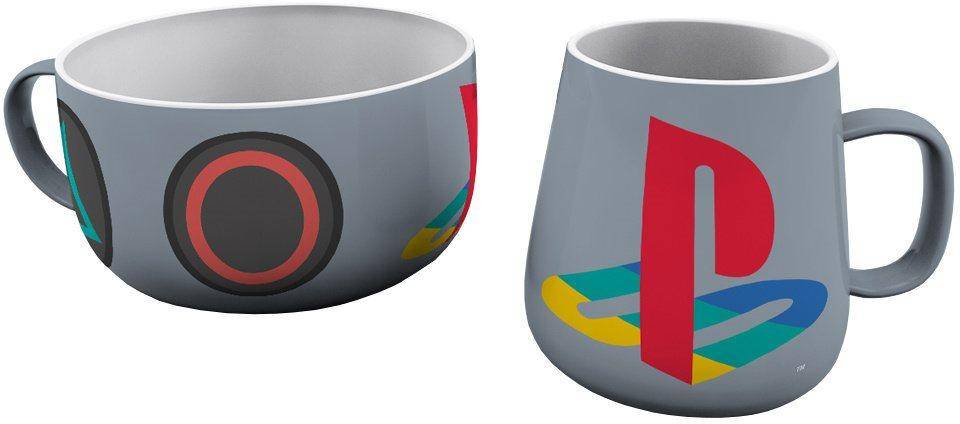 Sony PlayStation - Geschenkset Frühstück - Tasse & Schüssel