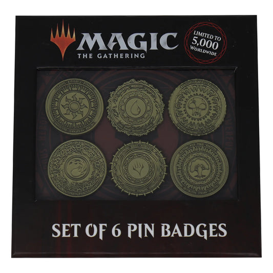 Magic: The Gathering - Metall Anstecker Set Mana Symbole Limited Edition