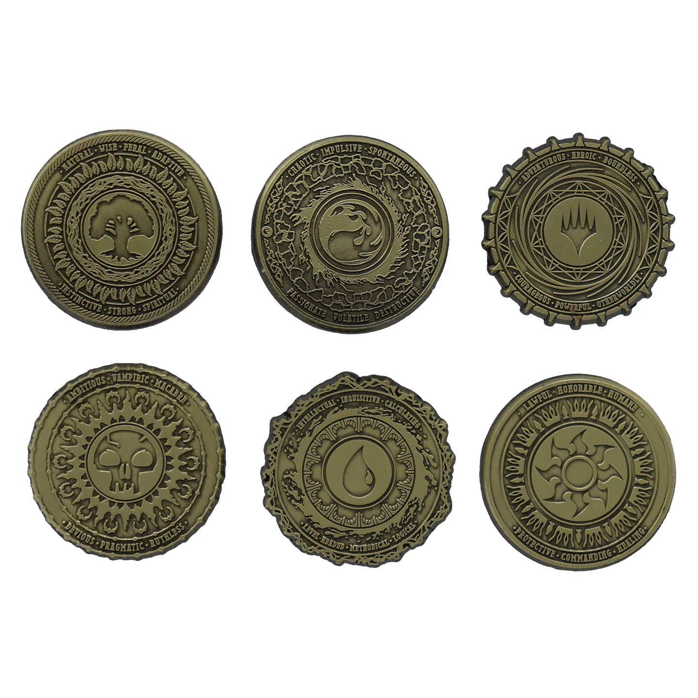 Magic: The Gathering - Metall Anstecker Set Mana Symbole Limited Edition
