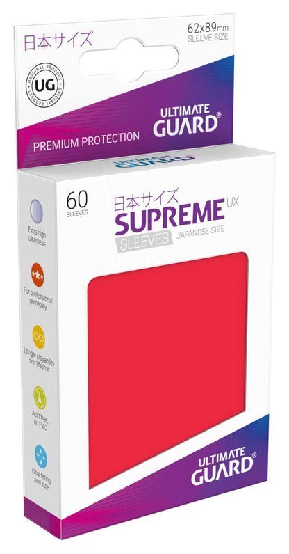 Ultimate Guard - Kartenhüllen Supreme UX Japanische Größe - Rot (60)