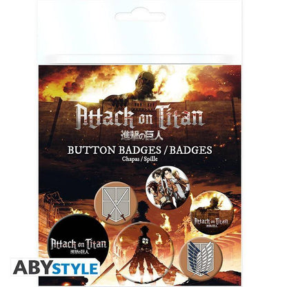 Attack on Titan - Anstecker Set Flügel der Freiheit