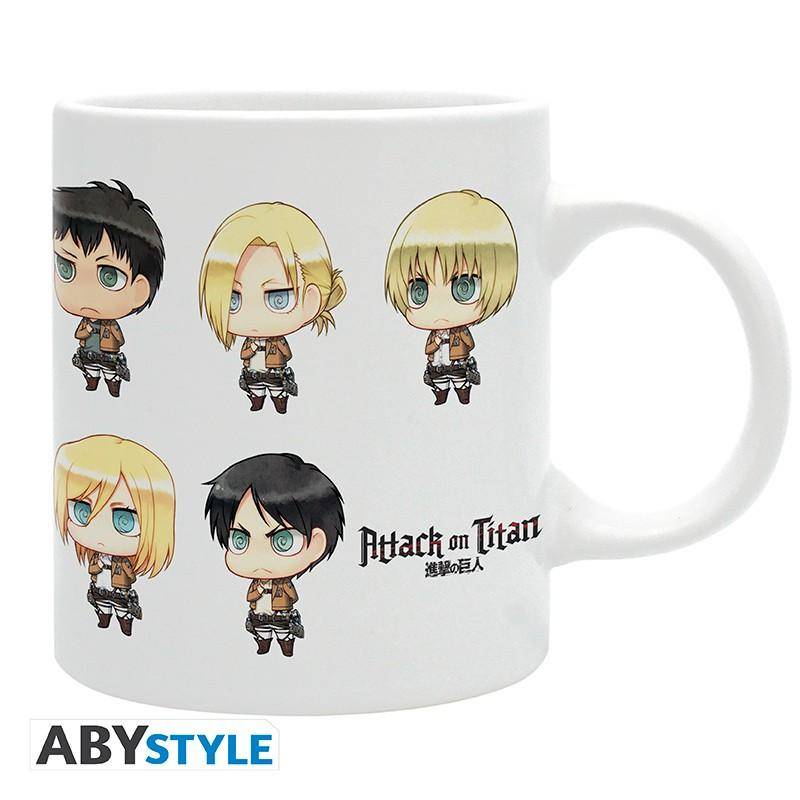 Attack on Titan - Tasse Chibi Charaktere - 320 ml