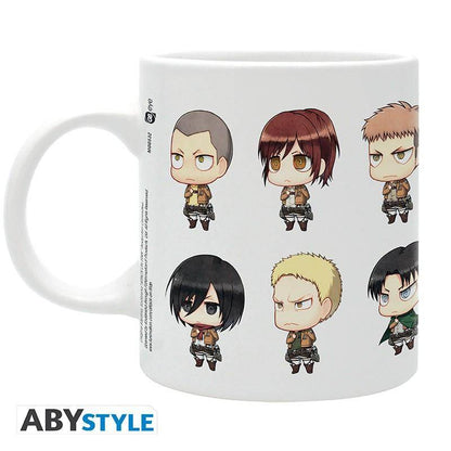 Attack on Titan - Tasse Chibi Charaktere - 320 ml