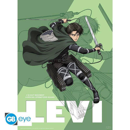 Attack on Titan - Poster Doppelpack Levi & Mikasa - 52 x 38 cm