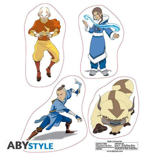 Avatar Der Herr Der Elemente - Sticker Gruppe