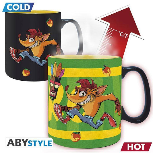 Crash Bandicoot - Wärmewechsel Tasse Crash vs. Dr. Neo - 460 ml