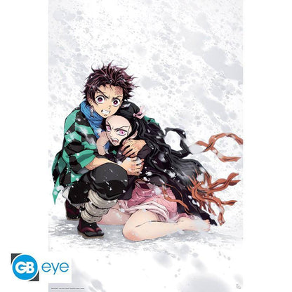Demon Slayer - Poster Tanjiro & Nezuko Schnee - 91,5 x 61 cm