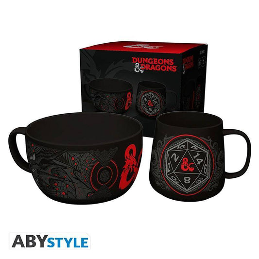 Dungeons & Dragons - Geschenkset Frühstück - Tasse & Schüssel