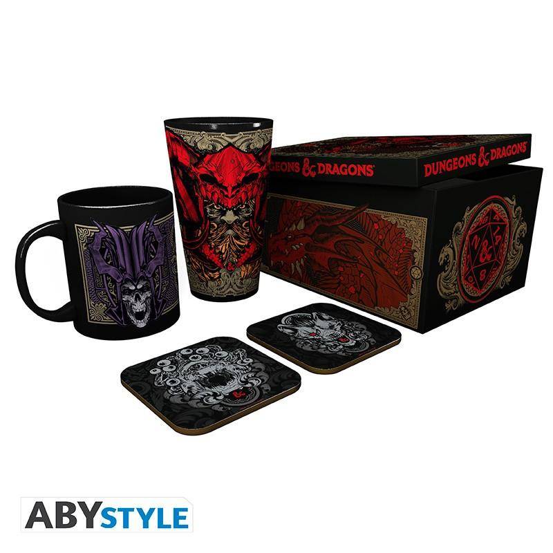 Dungeons & Dragons - Geschenkset Ampersand - Glas, Tasse & Untersetzer