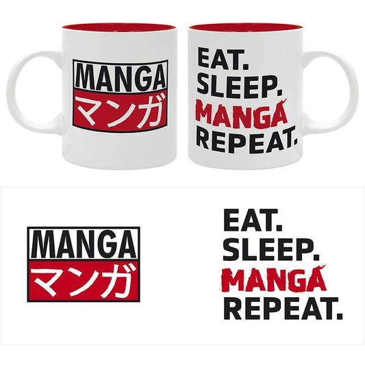 EAT SLEEP MANGA REPEAT - Tasse 320 ml - Asiatische Kunst