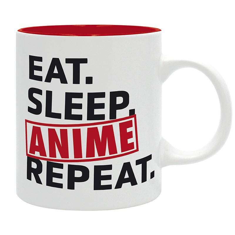 Asiatische Kunst - Tasse Eat. Sleep. Manga. Repeat. - 320 ml