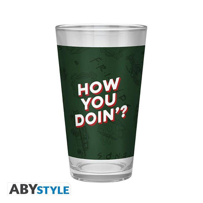 Friends - Geschenkset Central Perk - Glas, Notizbuch & Anstecker