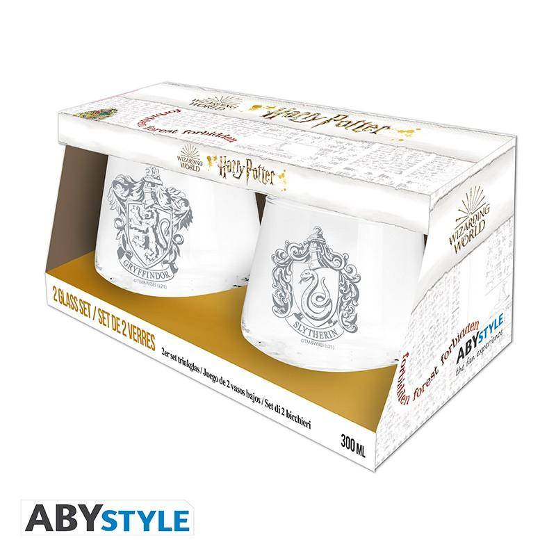 Harry Potter - Glas Set Gryffindor & Slytherin - 300 ml