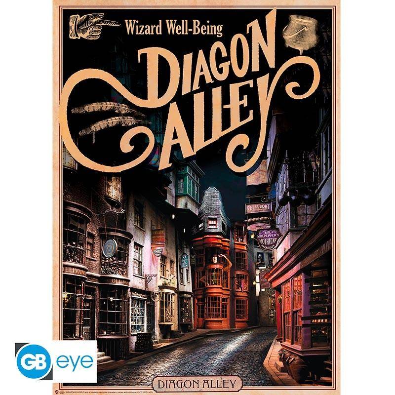 Harry Potter - Poster Set Schloss & Winkelgasse - 52 x 38 cm