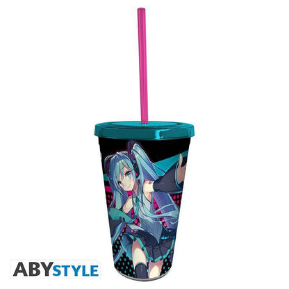 Hatsune Miku - Trinkbecher mit Strohhalm Hatsune Miku - 470 ml