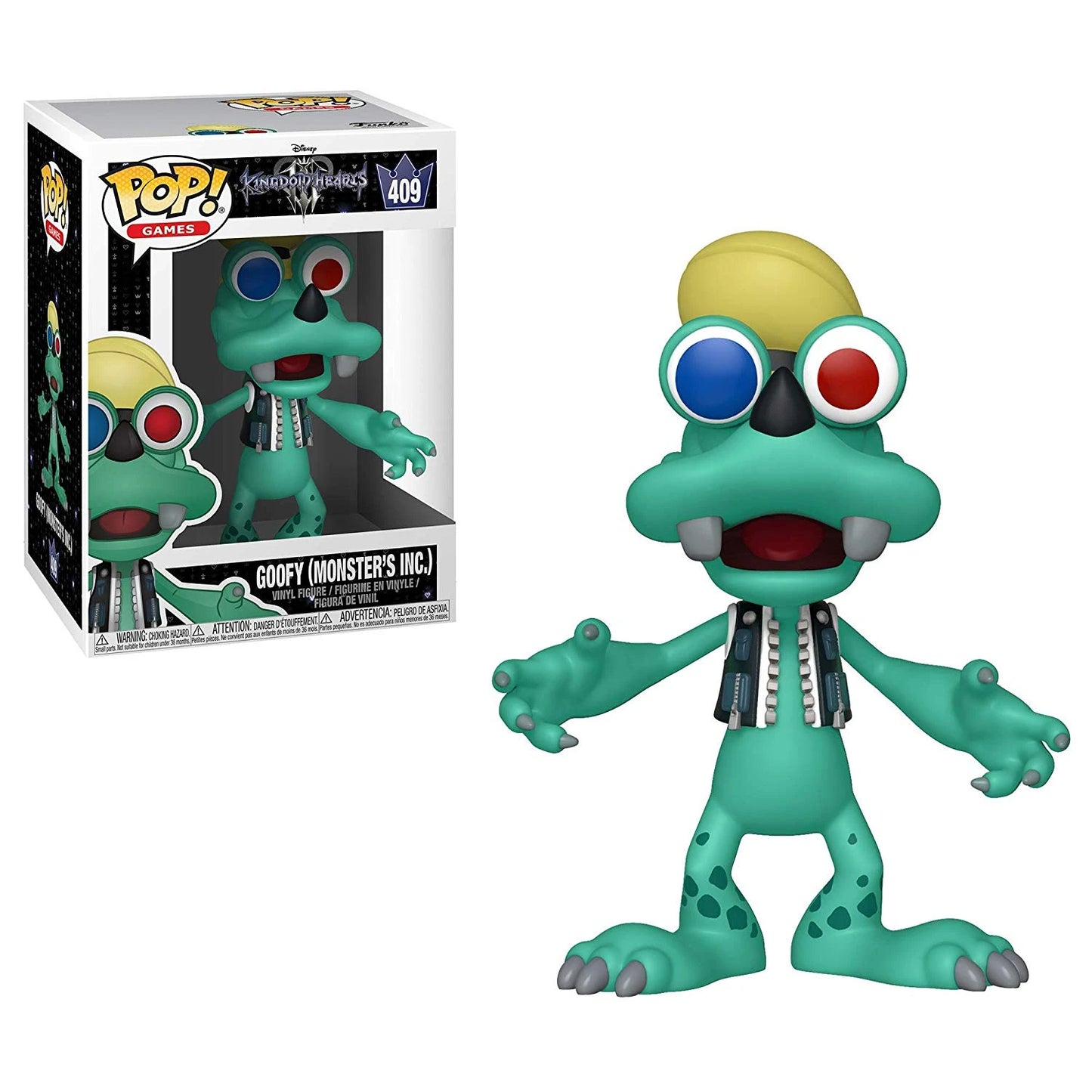 Kingdom Hearts 3 - POP! Games Vinyl Figur Goofy (Monster AG) 9 cm - 409