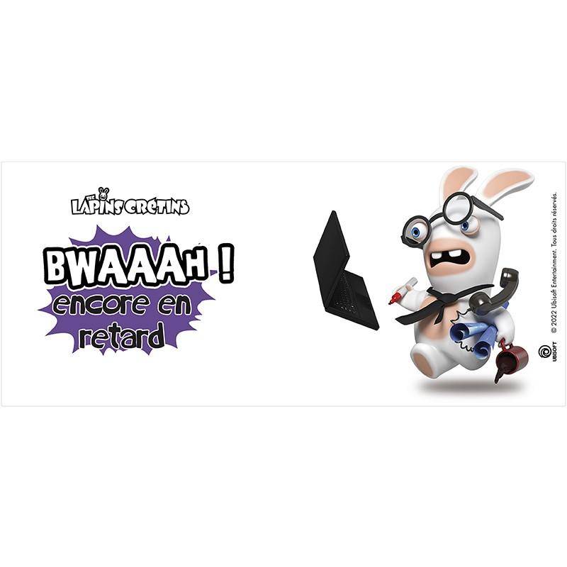 RAVING RABBIDS - Becher 320 ml - "BWAAAH ! ENCORE EN RETARD"