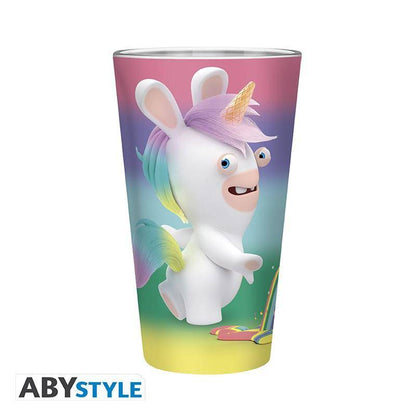 Raving Rabbids - Glas Regenbogen - 400 ml