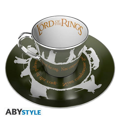 Der Herr der Ringe - Spiegeltasse & Teller-Set Die Gefährten