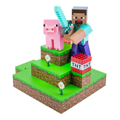 Minecraft - Diorama Lampe Steve - 30 cm