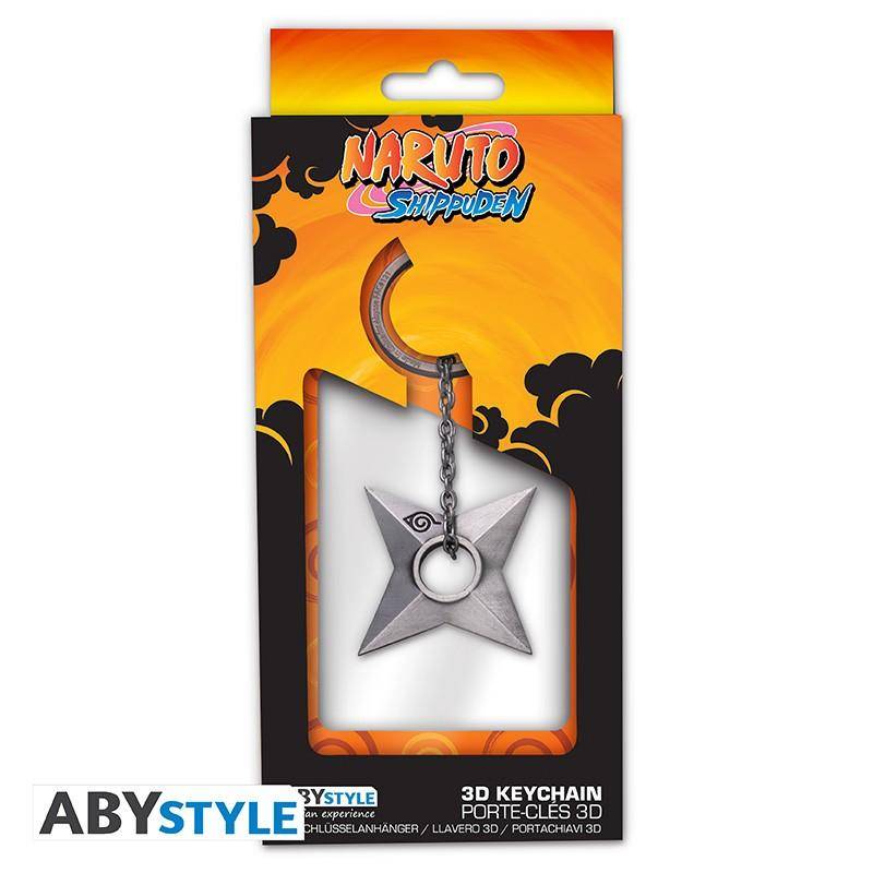 Naruto Shippuden - 3D Schlüsselanhänger Konoha Shuriken