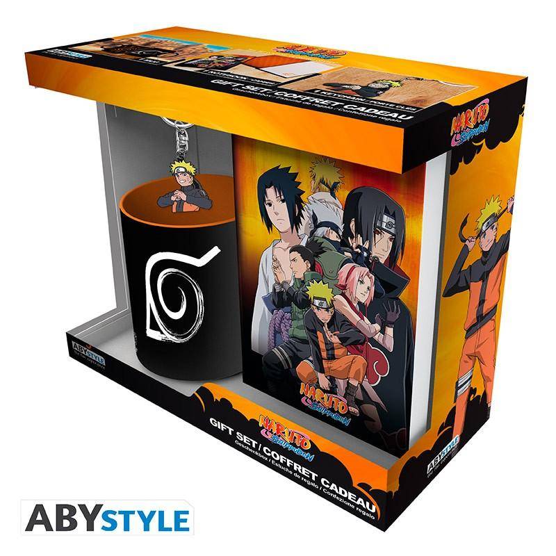 Naruto Shippuden - Geschenkset Naruto - Tasse, Schlüsselanhänger & Notizbuch