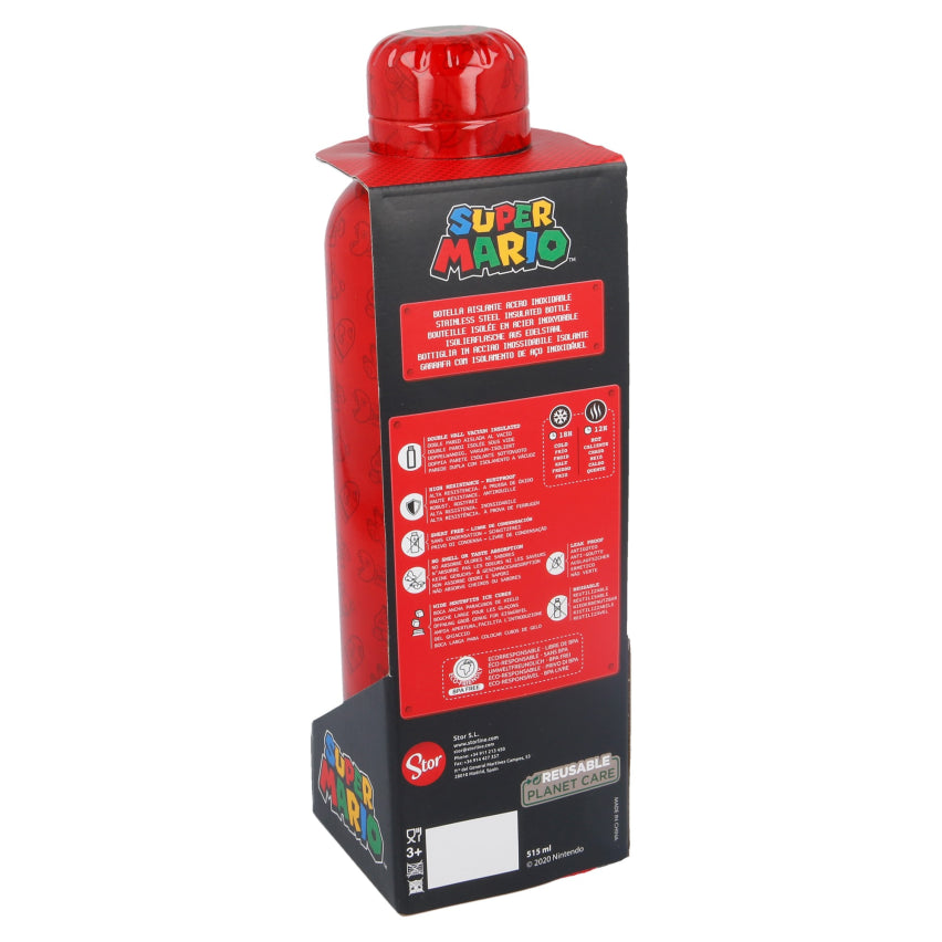 Super Mario - Edelstahl Isolierflasche Mario - 515 ml