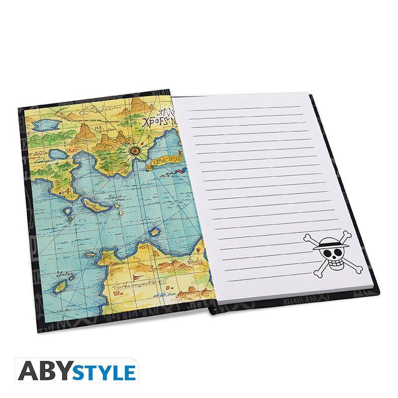 One Piece - Geschenkset Strohhüte - Glas, Notizbuch & Anstecker