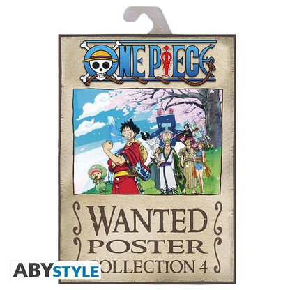 One Piece - Poster Set Strohhutbande Wanted Plakate - 21 x 29,7 cm