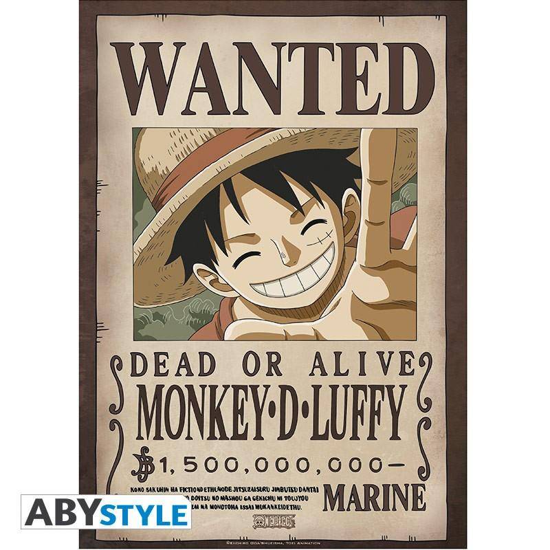 One Piece - Poster Set Strohhutbande Wanted Plakate - 21 x 29,7 cm