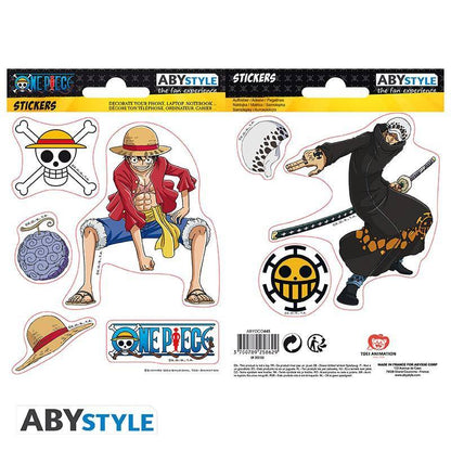 One Piece - Sticker Ruffy & Trafalgar Law