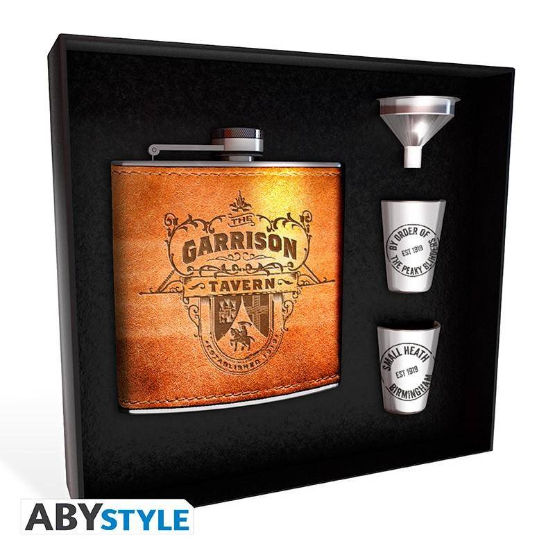 Peaky Blinders - Geschenk Set Garrison - Flachmann, Schnapsgläser & Trichter